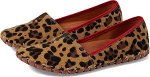 Женские мокасины Spring Step Kathaleta из премиальной кожи - удобные балетки с мягкой стелькой, резиновой подошвой и элегантной строчкой, Leopard Print