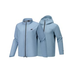 Skechers Мужская куртка Wind Greeting Blue/03M3, съемный капюшон, средней плотности ткани, другие характеристики