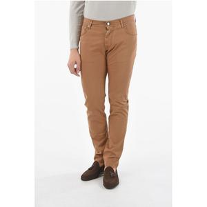 Коричневые хлопковые брюки Corneliani, Brown