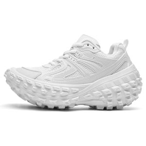 Скользостойкие, износостойкие, дышащие, легкие, увеличивающие рост низкие топсы Chunky Sneakers Unisex Brown ORD, белый