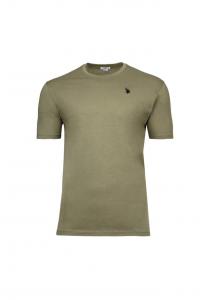 Футболка - круглая горловина с вышитым логотипом хлопок U.S. Polo Assn., зеленый