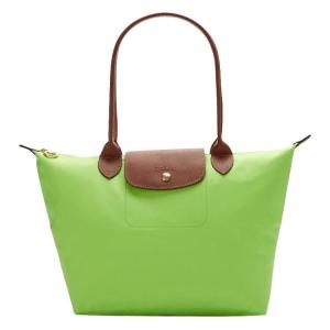 Сумка Le Pliage из телячьей кожи Дампинг на плечо женская зеленая LONGCHAMP