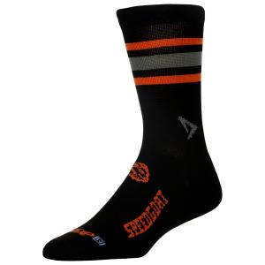 Носки для бега Drymax Lite Trail Running Crew SPEEDGOAT, цвет Black/Foliage Green/Orange