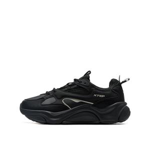 XTEP Кроссовки Anti-Slip Wear-Resistant Low-Top Chunky Sneakers Men's Black