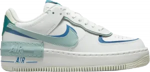Кроссовки Wmns Air Force 1 Shadow 'White Industrial Blue Teal', белый