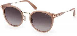 Солнцезащитные очки Tom Ford 1244K, 45b - Shiny Light Brown - Gradient Smoke