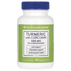 Куркума с куркумином, 500 мг, 60 растительных капсул The Vitamin Shoppe