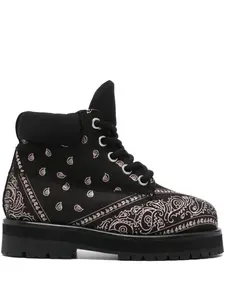 Высокие кеды с принтом банданы PDF, черный