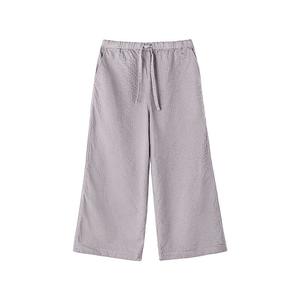 Брюки Muji Idee с вышивкой, розовый