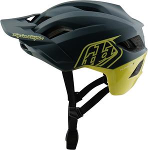 Велосипедный шлем Troy Lee Designs mips flowline se badge, Grey Matt/Neon Yellow