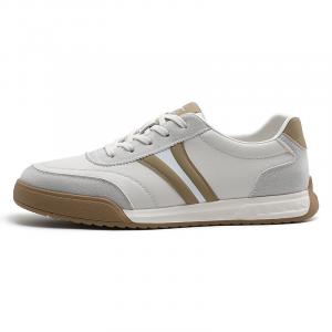 Легкие, нескользящие, удобные мужские кроссовки для скейтбординга и поездок на работу HD Septwolves, белый априкот