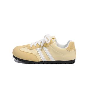 Скользоустойчивые, износостойкие, дышащие низкие повседневные кроссовки Women's RENBEN, Lemon