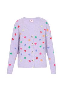 Вязаный кардиган MYMO, пастельно-фиолетовый/светло-фиолетовый