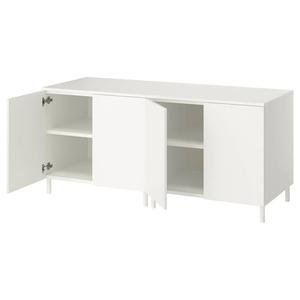 Комбинация для хранения с дверцами PLATSA IKEA, 160x57x73 см, белый