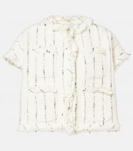 Твидовый жилет Sacai, белый