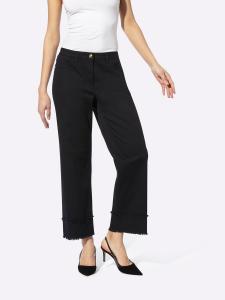 Джинсы с широкими штанинами heine, черный деним