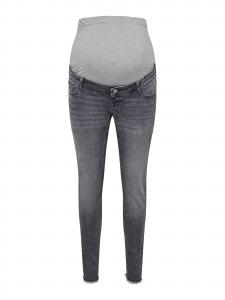 Only Maternity Скинни 'OLMBLUSH' в сером дениме