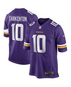 Мужская фиолетовая майка игрока пенсионера Fran Tarkenton Minnesota Vikings Game Nike, фиолетовый