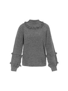 Женский свитер серого меланжа IZIA