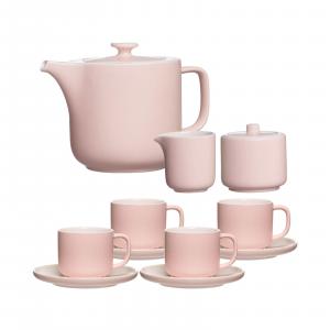Ritzenhoff Breker Чайный сервиз, розовый яшма, набор из 11 предметов