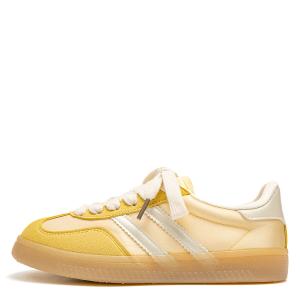 STAE Женские противоскользящие износостойкие низкие скейтерские кроссовки Light Yellow, цвет Light Yellow