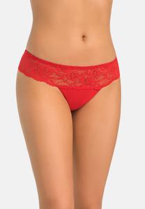 Стринги Teyli Damen Tanga mit floraler Spitze Comfo, красный