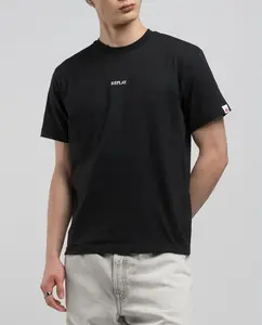 Мужская футболка с коротким рукавом и круглым вырезом Replay, черный