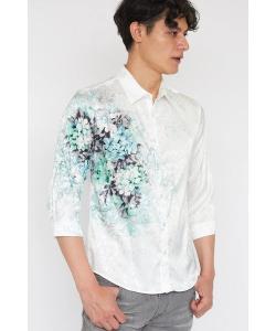 Tornado mart рубашка с цветочным принтом и рукавами 3/4, цвет Green