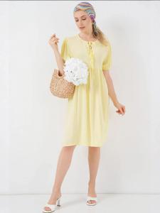 Bigdart Летнее платье желтого цвета