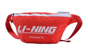 Лининг Спортивная мода Коллекция Полиэстер Поясная сумка Обычная Унисекс Красная