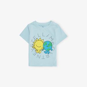 Футболка Stella Mccartney с круглым вырезом, голубой