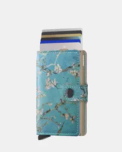 Визитница из кожи с художественным принтом и защитой RFID Secrid, мультиколор