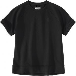 Carhartt женская футболка-свитшот с коротким рукавом Relaxed Fit French Terry, Black
