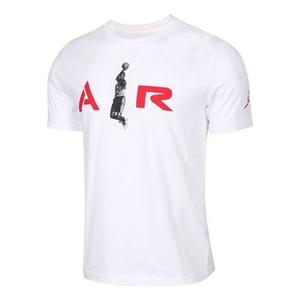 Футболка с принтом спортивные повседневные мужские Air Jordan, белый
