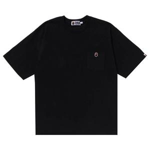 Футболка BAPE Ape Head One Point Relaxed Fit Pocket Tee, Black