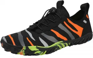 Мужчины Женщины Обувь для ходьбы босиком Обувь для ходьбы босиком Уличная противоскользящая Быстро высыхающая пляжная обувь для плавания, Фитнес и Фитнес Танцы Йога Тренировочные обувь Generic, черный