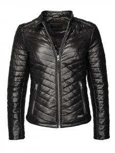 Кожаная куртка Mustang Henrietta, черный