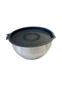 Миски стальные для смешивания Michelino с крышкой, 2500 мл, серый