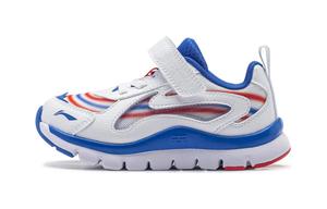 LINING YOUNG Детские кроссовки Star Cushioning с низкой подошвой, износостойкие, синие, белые, для дошкольников