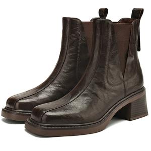 D:FUSE SCANDINAVIA Женские модные челси ботинки коричневые, цвет Brown