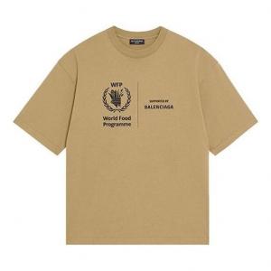 Футболка x wfp t-shirt medium fit 'khaki' Balenciaga, хаки