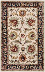 Классическая коллекция SAFAVIEH ковер 92 x 153 см ручной работы Ivory / Navy CL359E традиционный восточный премиум шерстяной