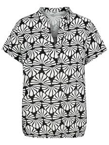 Блуза Sublevel, черный/белый