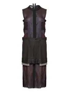 Многослойное платье без рукавов MAISON MARGIELA, фиолетовый