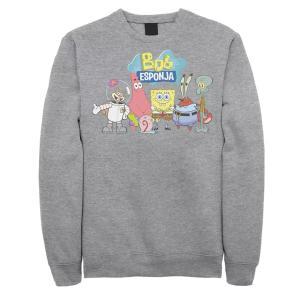 Мужские флисовые штаны SpongeBob SquarePants Bob Esponja Happy Group Shot Nickelodeon