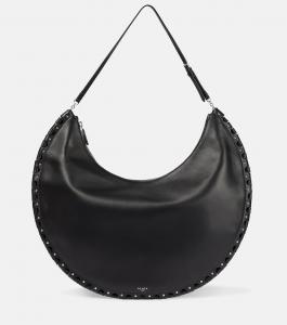 Le Demi-Lune Большая кожаная сумка через плечо Alaïa, черный