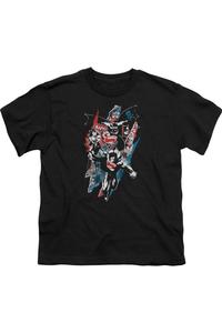 Футболка детская с коротким рукавом Batman V Superman Ripped Trio 2 Gildan, черный