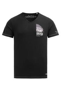CAMP DAVID Футболка в черном цвете