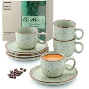 Чашки для эспрессо Sänger, 0,08 л, зеленый