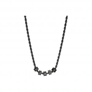 EMPORIO ARMANI Мужские ожерелья из нержавеющей стали темно-серый